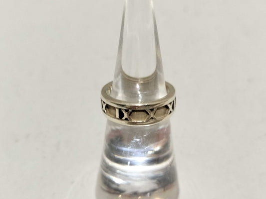 Tiffany & Co. Atlas Numeric Silver Ring