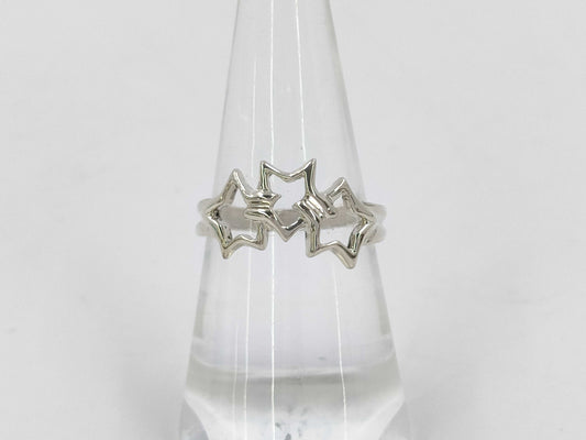 Tiffany & Co. Triple Star Silver Ring