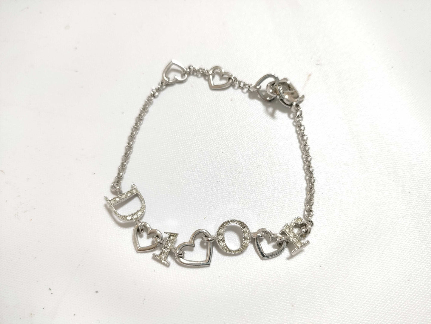 Dior Rhinestone Logo Bracelet Bracelet/Bangle