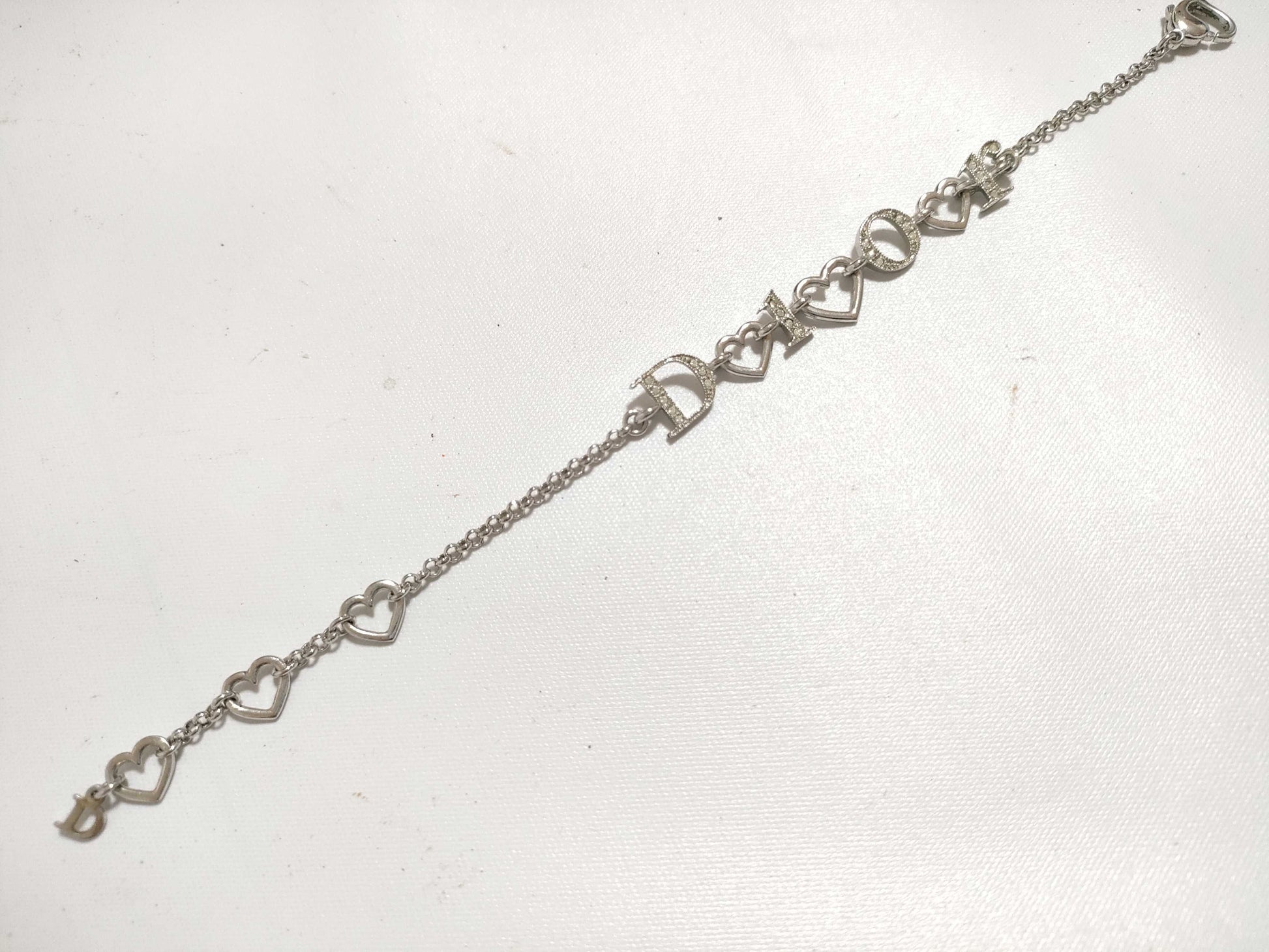 Dior Rhinestone Logo Bracelet Bracelet/Bangle