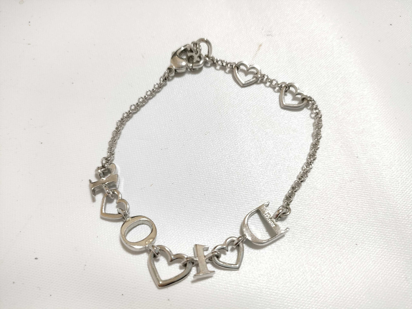 Dior Rhinestone Logo Bracelet Bracelet/Bangle