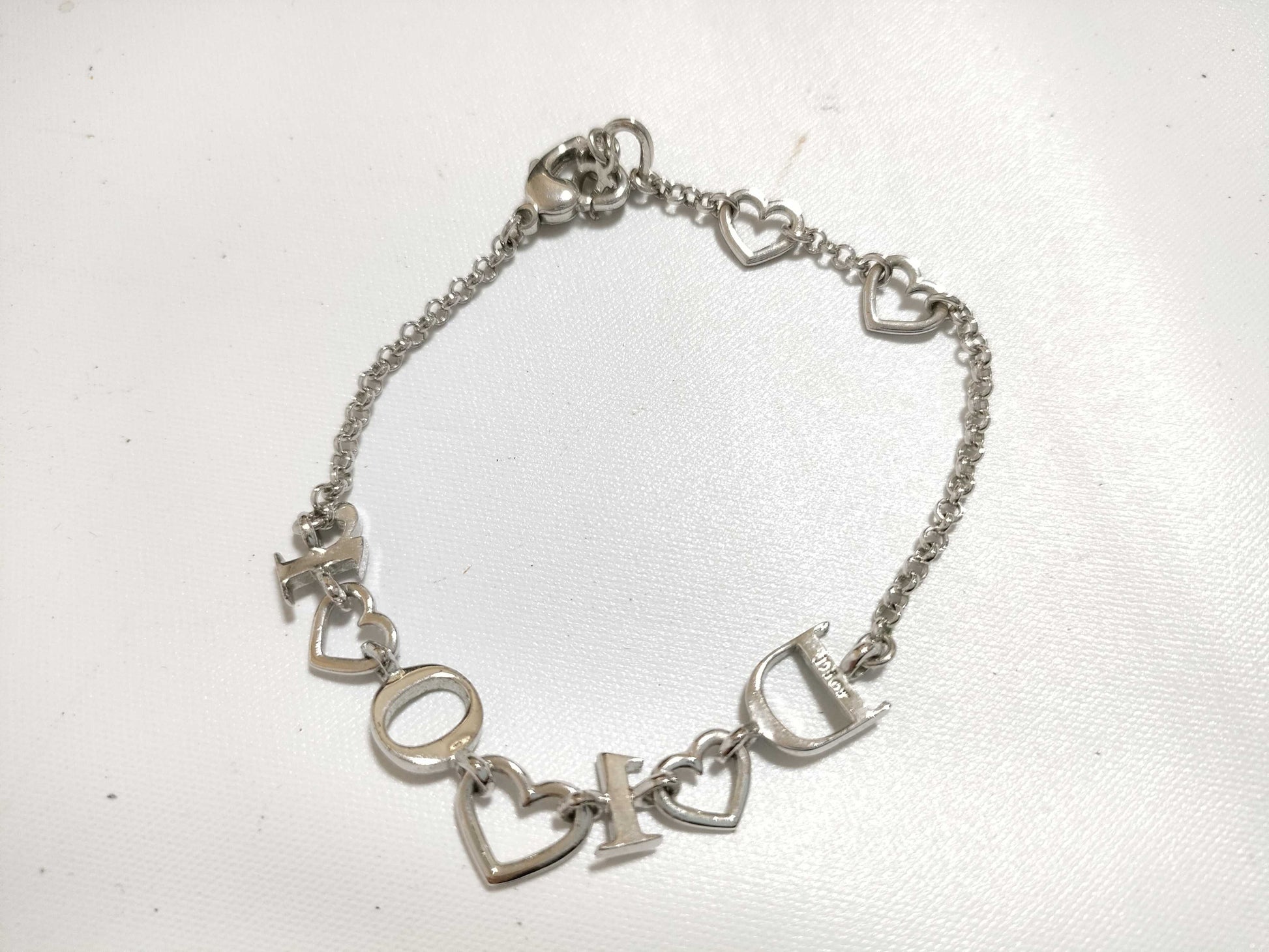 Dior Rhinestone Logo Bracelet Bracelet/Bangle