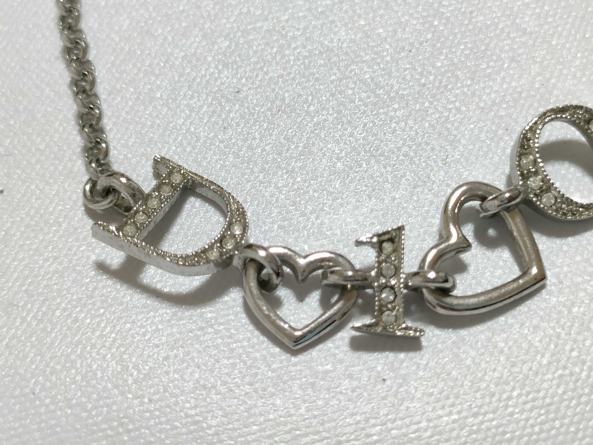 Dior Rhinestone Logo Bracelet Bracelet/Bangle