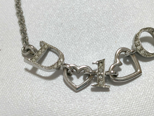Dior Rhinestone Logo Bracelet Bracelet/Bangle