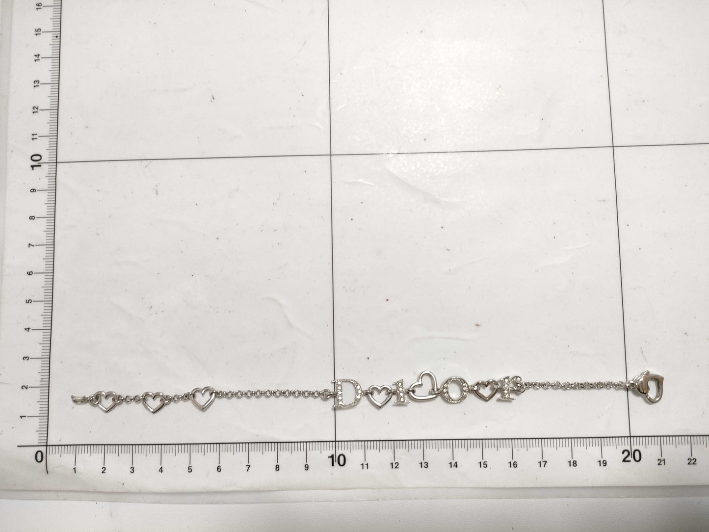 Dior Rhinestone Logo Bracelet Bracelet/Bangle