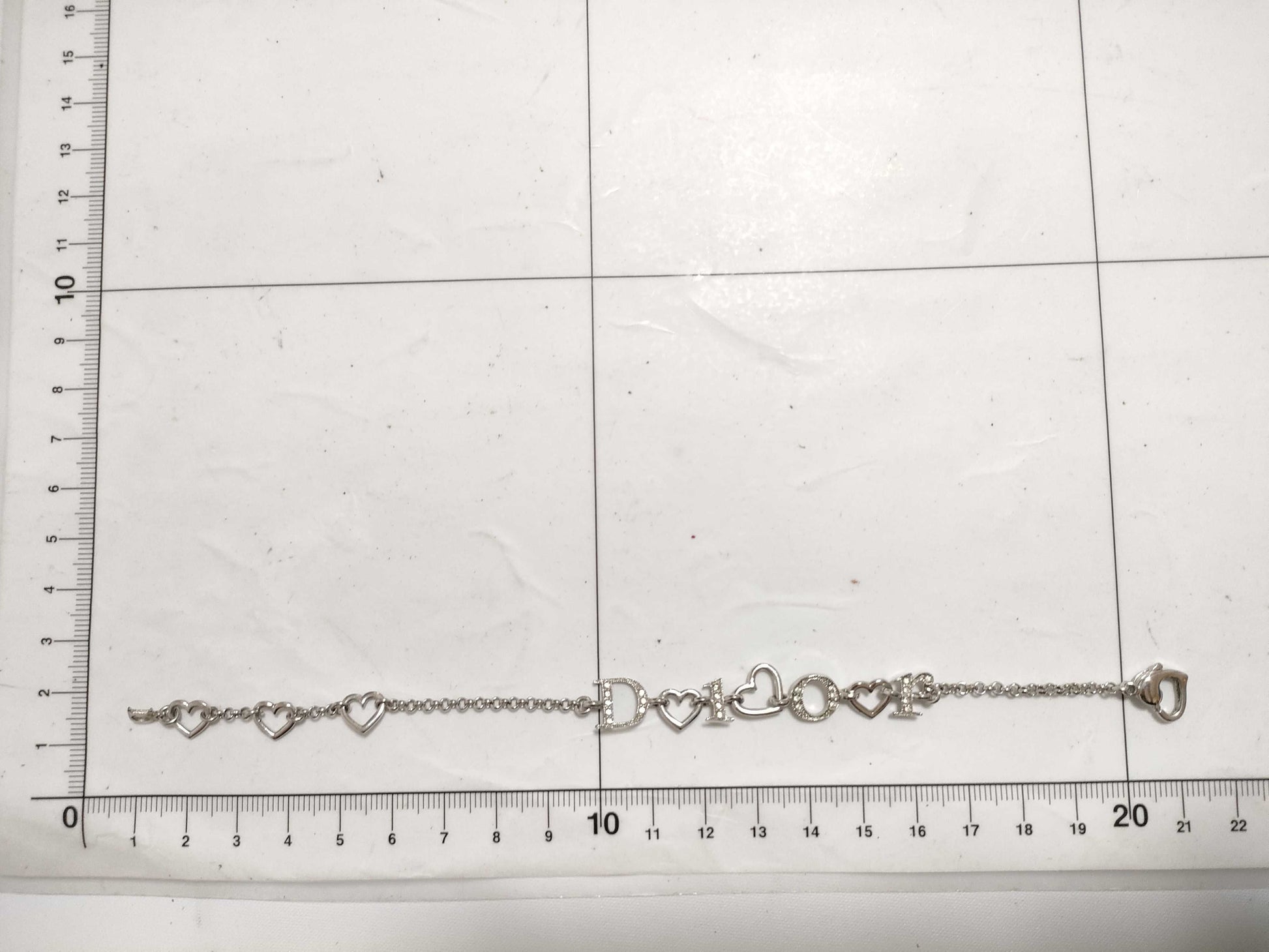 Dior Rhinestone Logo Bracelet Bracelet/Bangle