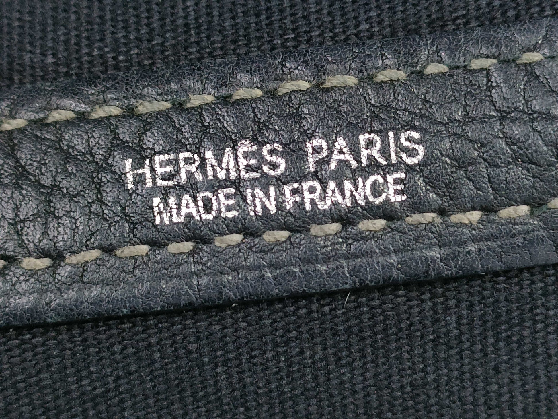 HERMES Garden Party K Stamped Tote Bag