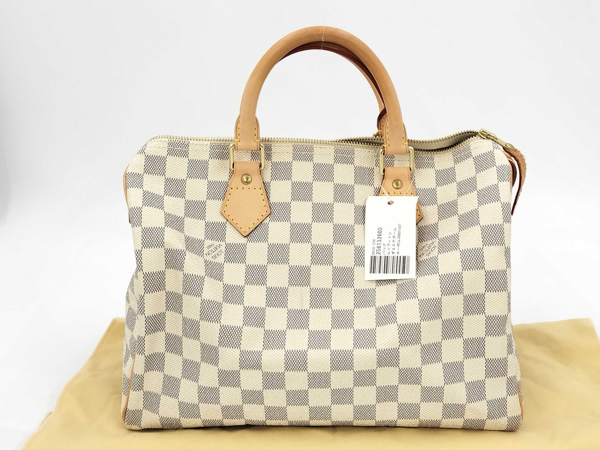LOUIS VUITTON DU1097 Damier Azur Keepall 30 Handbag