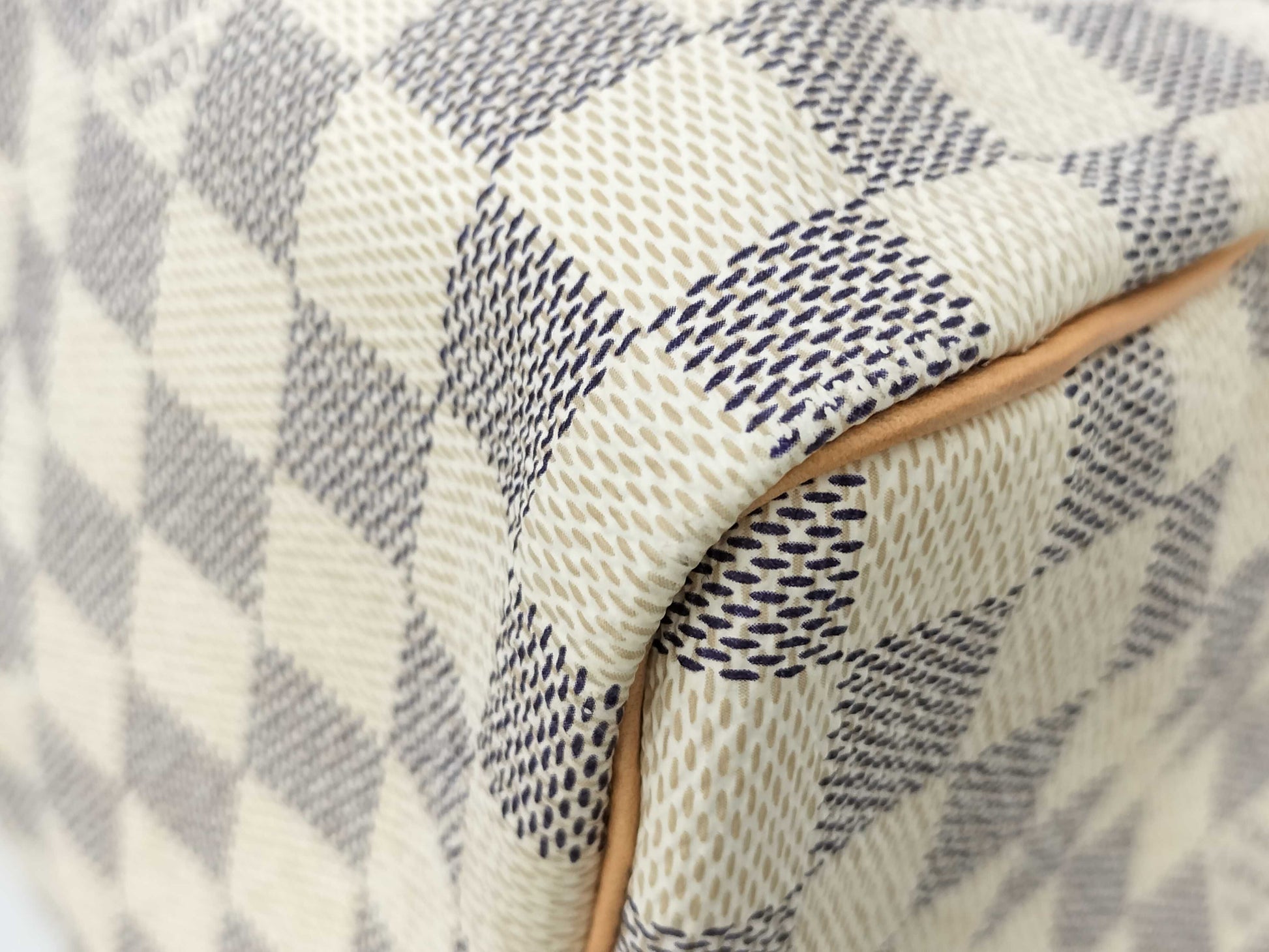 LOUIS VUITTON DU1097 Damier Azur Keepall 30 Handbag