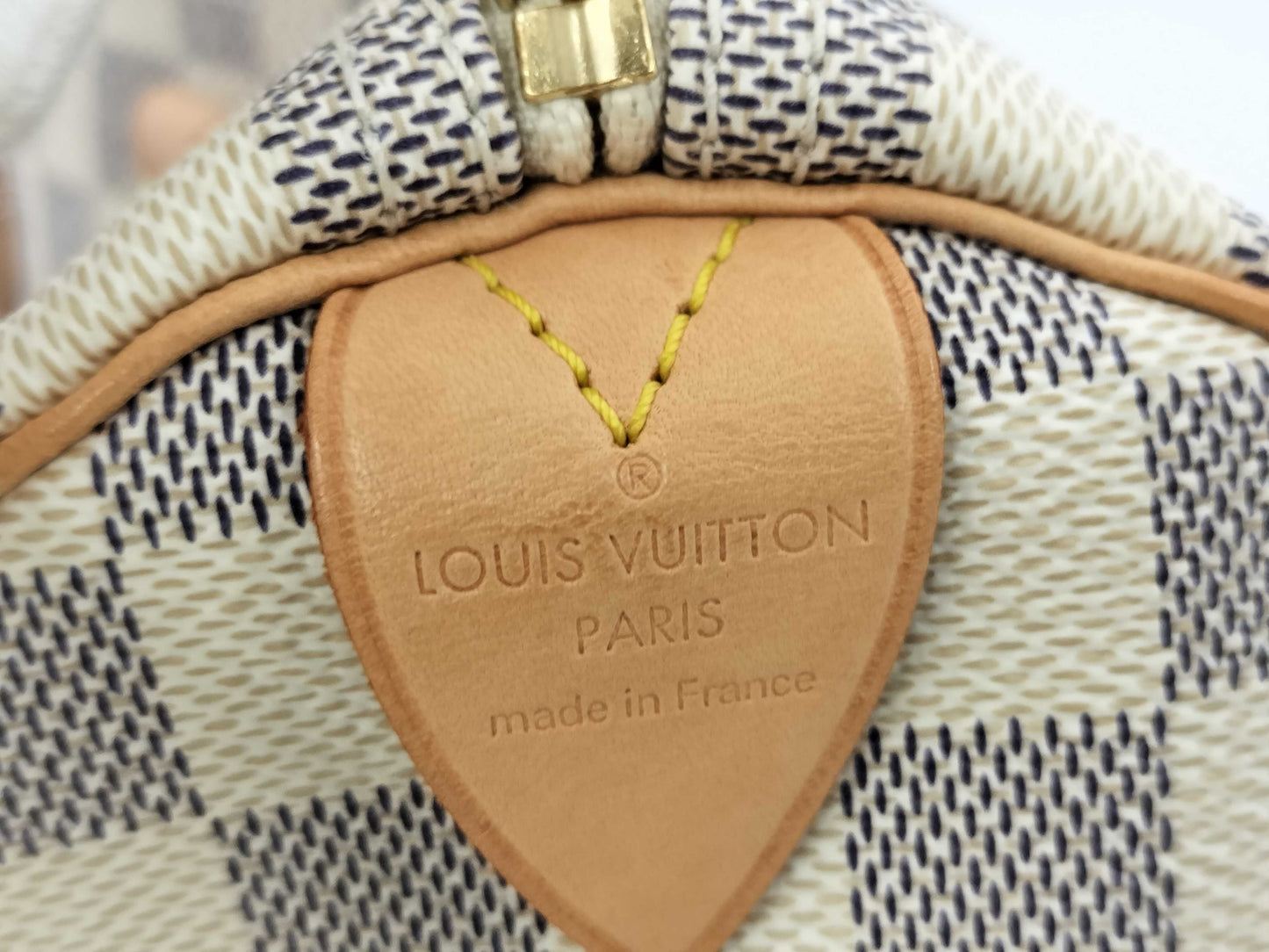 LOUIS VUITTON DU1097 Damier Azur Keepall 30 Handbag