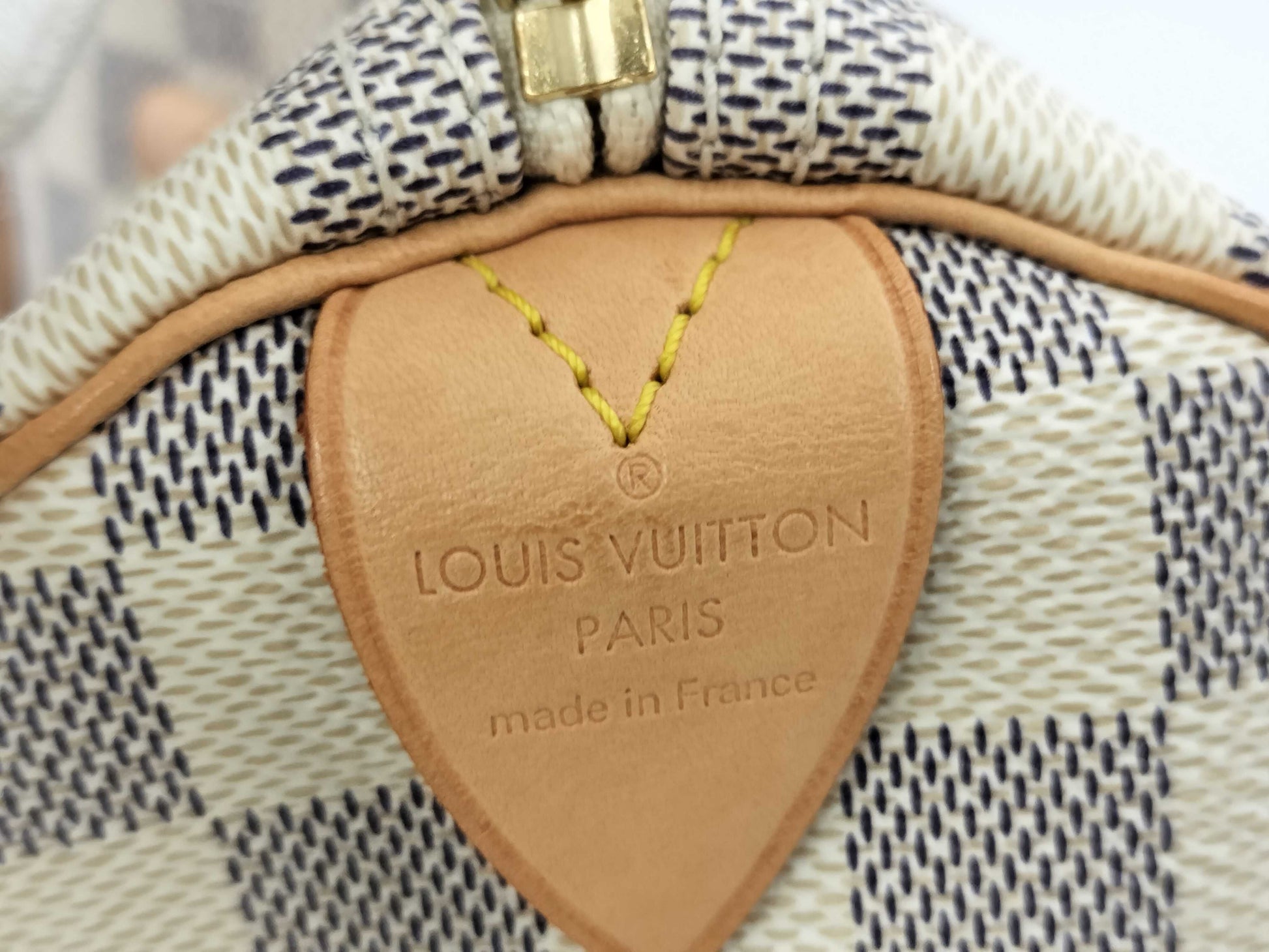 LOUIS VUITTON DU1097 Damier Azur Keepall 30 Handbag
