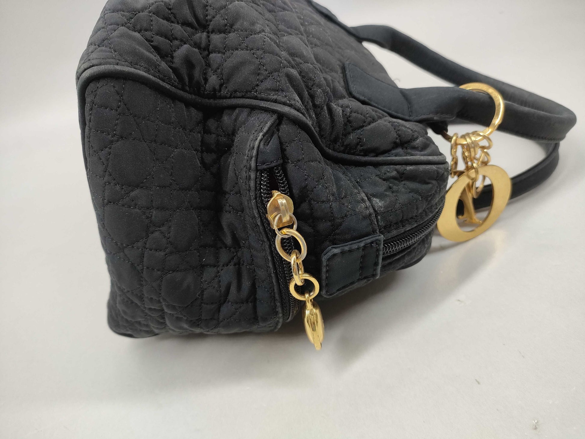 Dior Lady Dior Cannage/Nylon/GD Hardware/Handbag