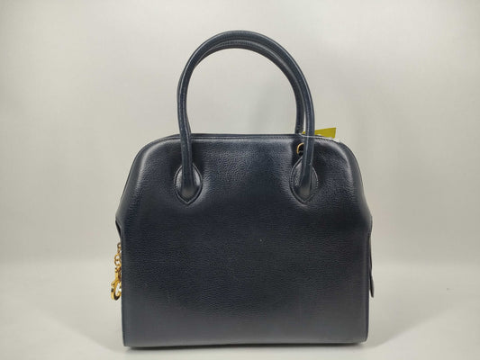 Salvatore Ferragamo Gancini Leather Handbag/Suitable for Scratch Resistance