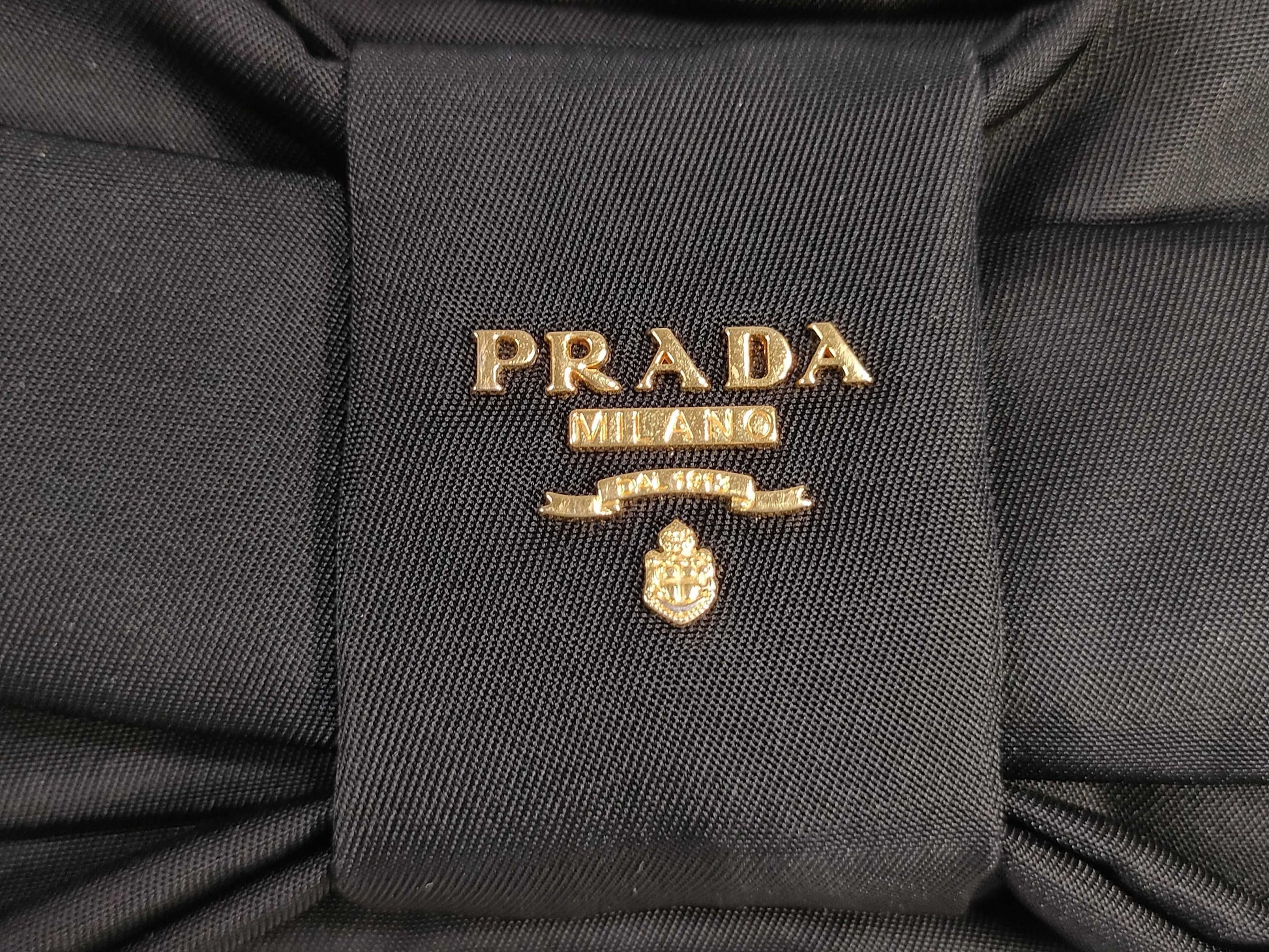 PRADA Nylon Shoulder Ribbon Shoulder Bag