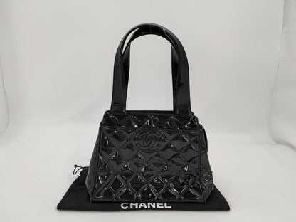 CHANEL Enamel Quilted Handbag