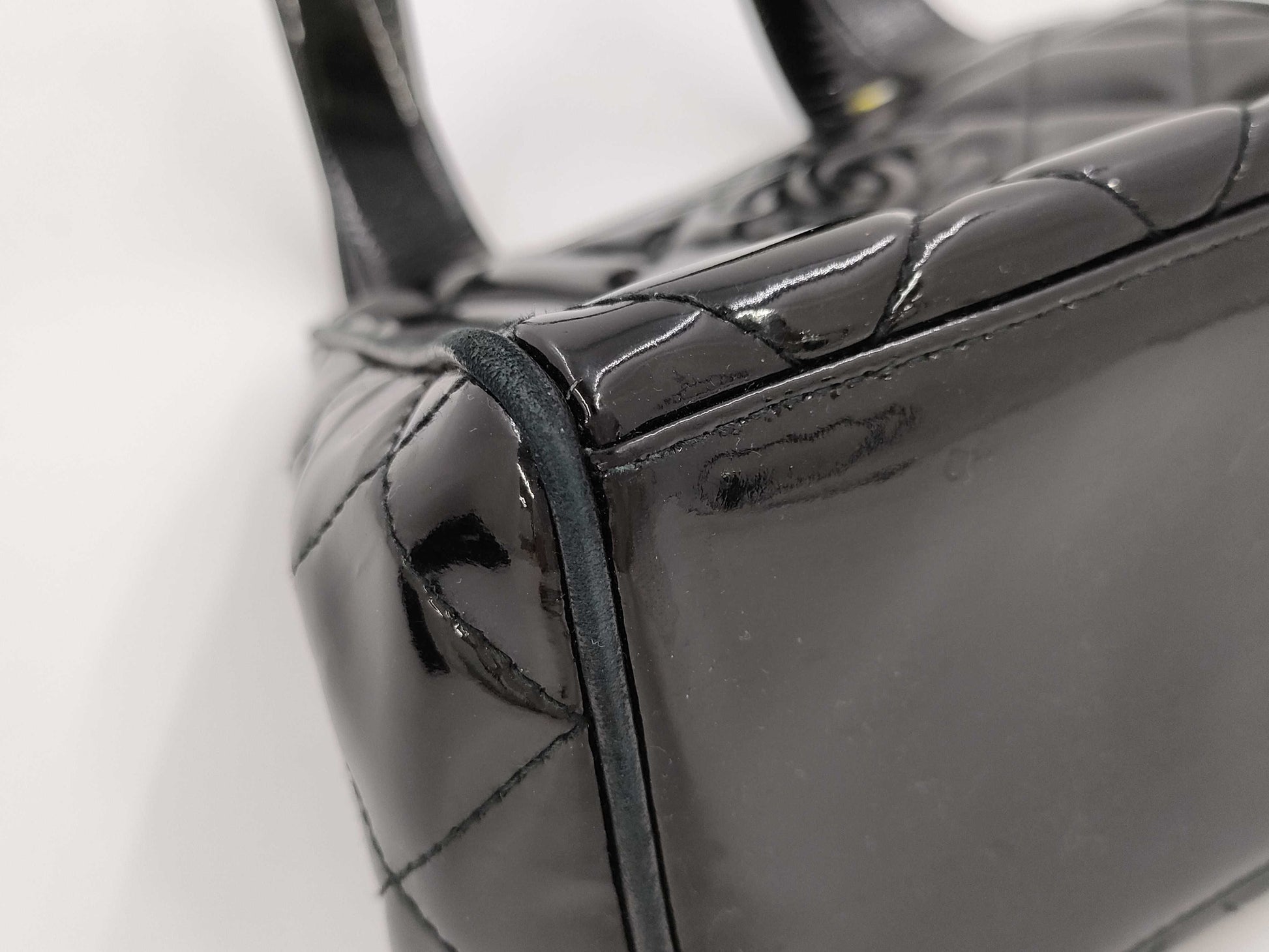 CHANEL Enamel Quilted Handbag