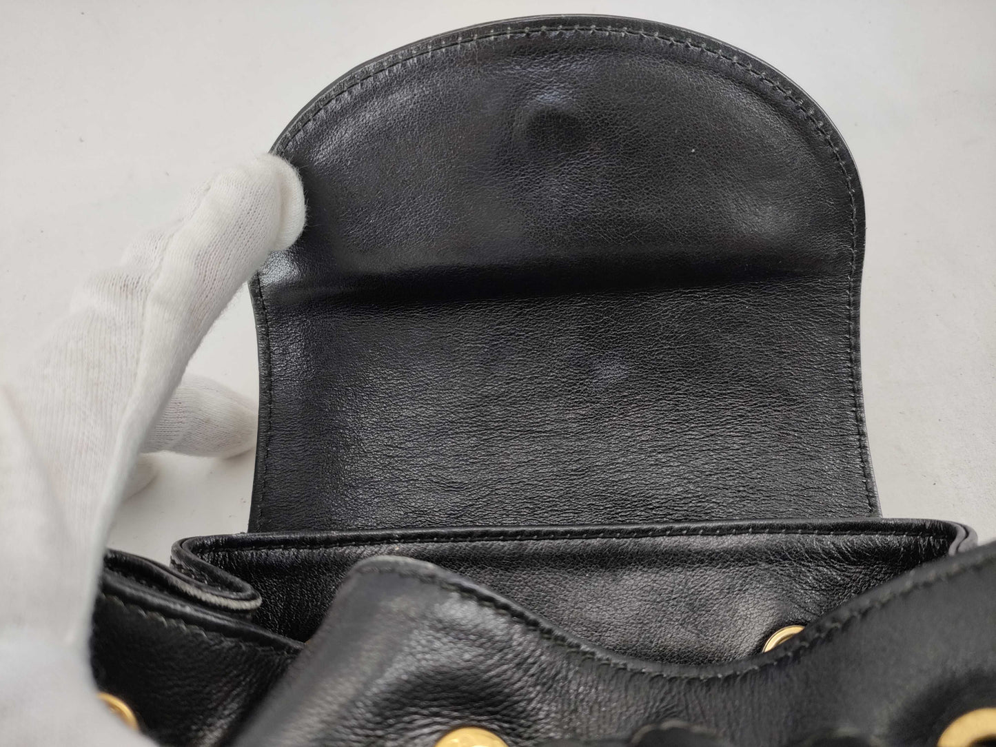 GUCCI Bamboo Leather Backpack in Black