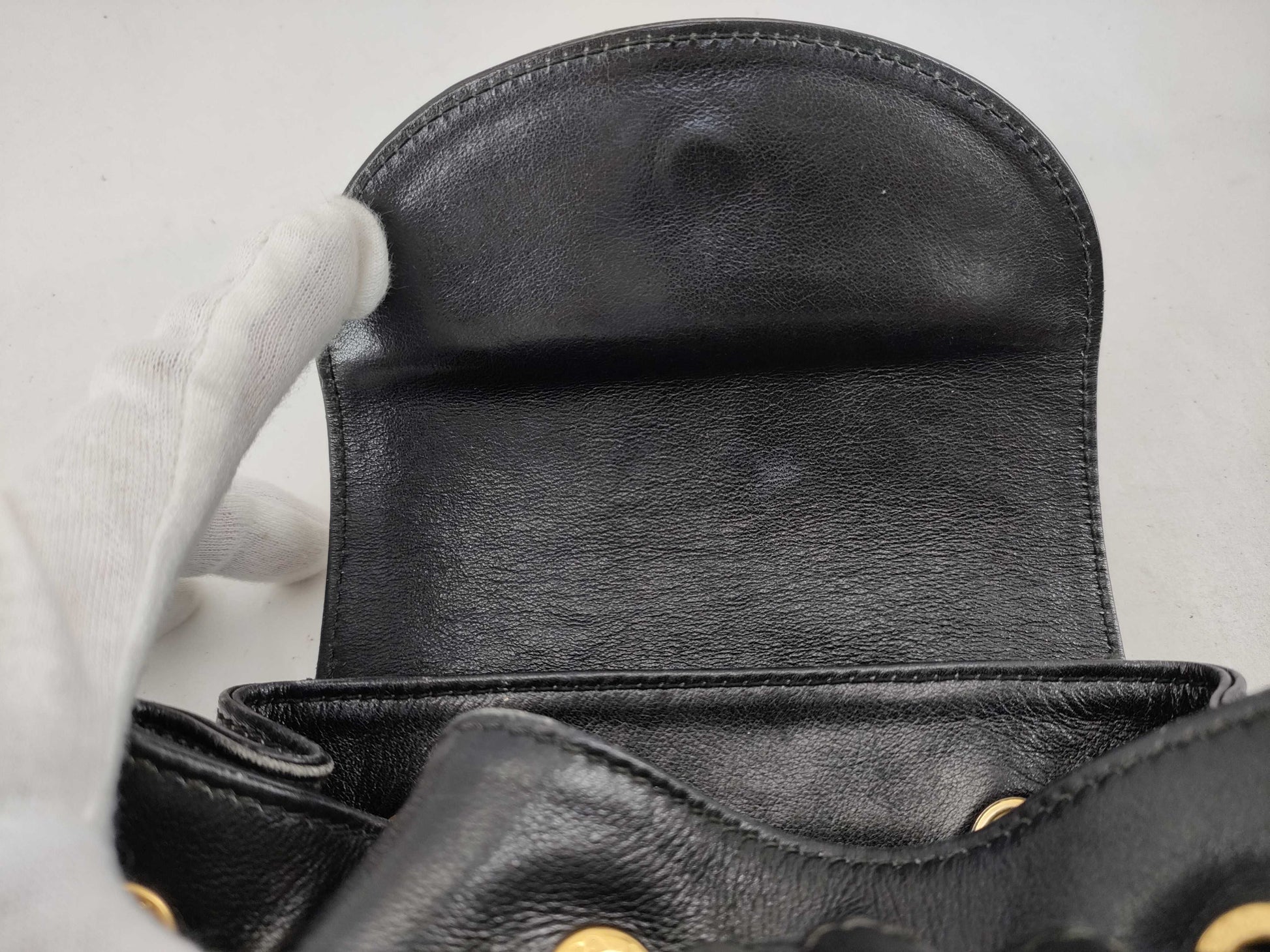GUCCI Bamboo Leather Backpack in Black