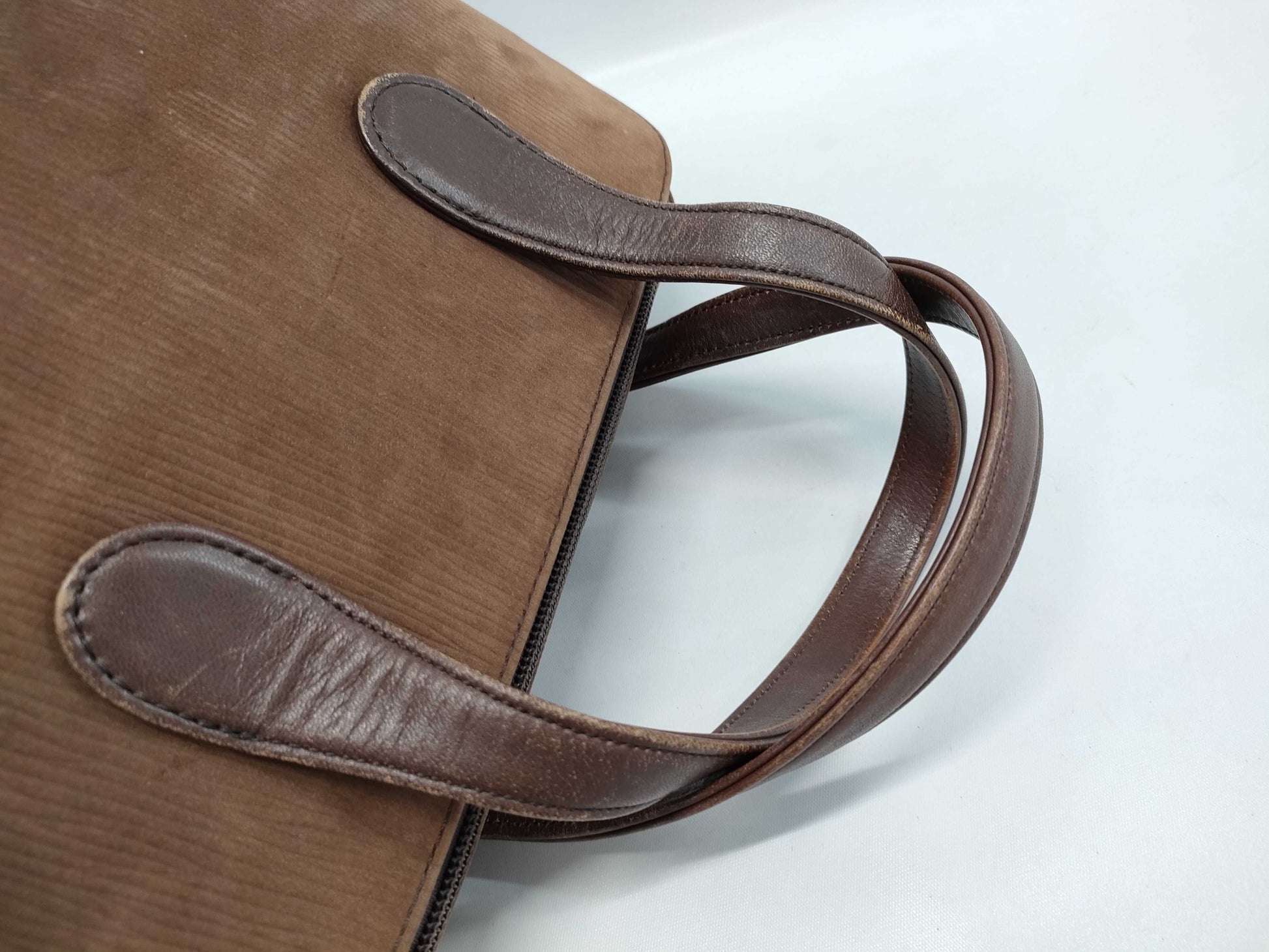 GIVENCHY Suede-Look Leather Handbag Brown