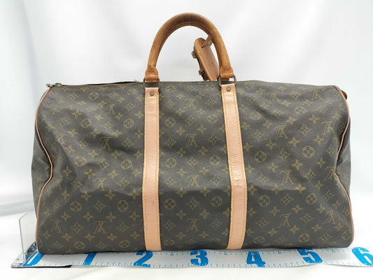 LOUIS VUITTON Monogram M41414 Keepall Bandouliere 55 Boston Bag