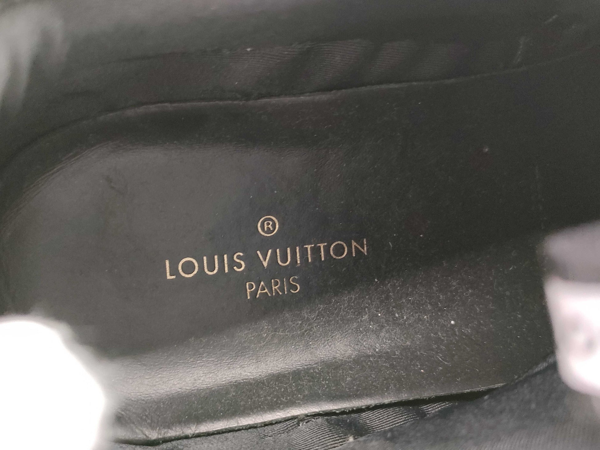 LOUIS VUITTON Canvas Black Sneakers