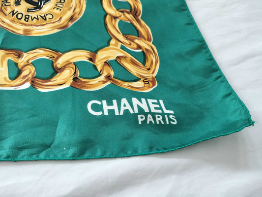 CHANEL Coco Mark Coco Chain Scarf 