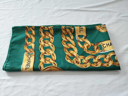 CHANEL Coco Mark Coco Chain Scarf 