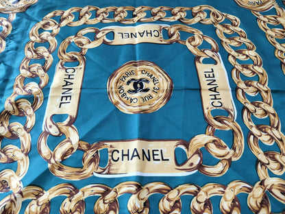 CHANEL Coco Mark Coco Chain Scarf 