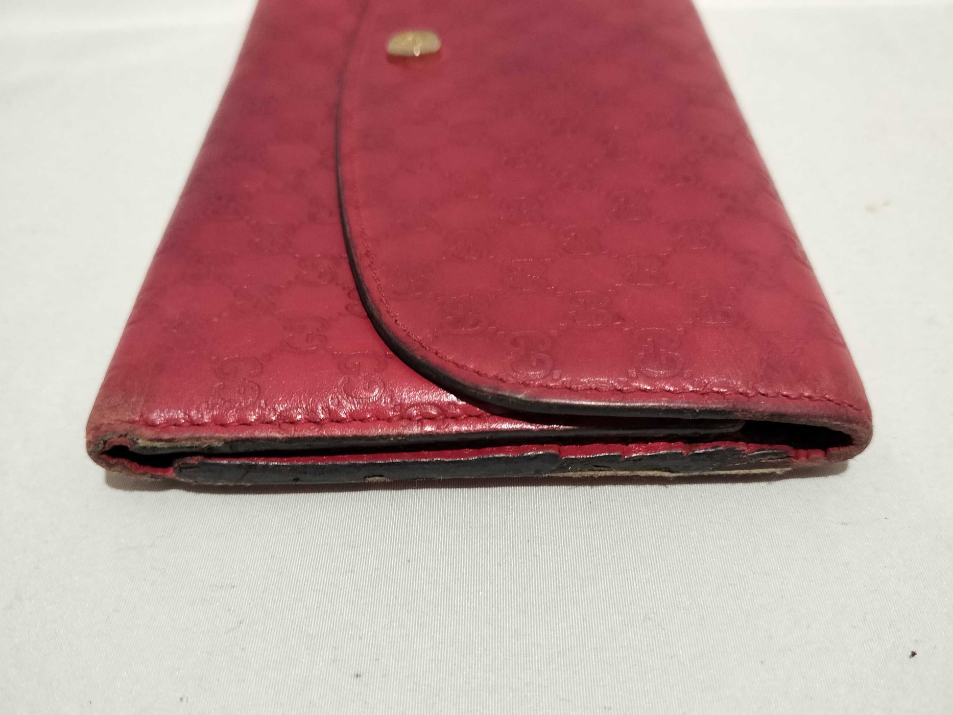 GUCCI GG Microshima Long Wallet Red