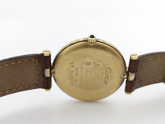 Cartier Must Vendôme 17 045102 Brown Quartz Unmoving Women's Watch