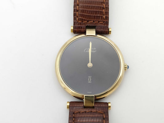 Cartier Must Vendôme 17 045102 Brown Quartz Unmoving Women's Watch