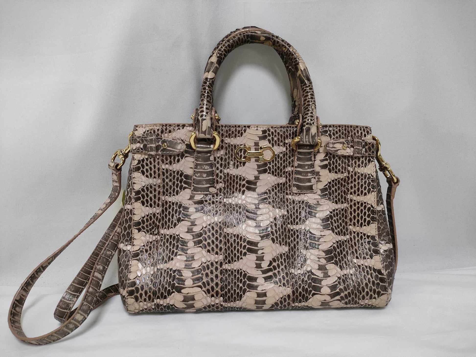 Salvatore Ferragamo Python 2-way handbag