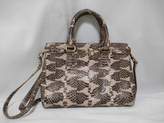 Salvatore Ferragamo Python 2-way handbag