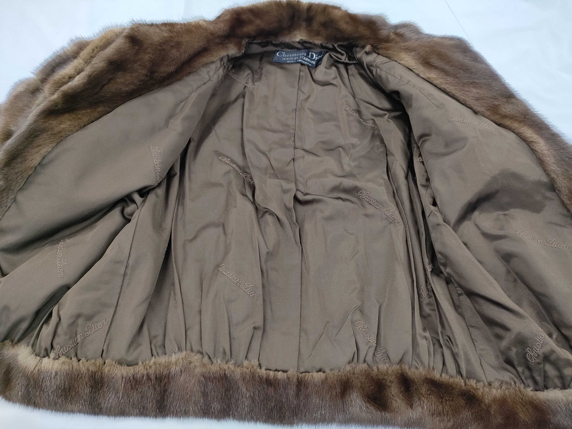 Dior fur coat coat