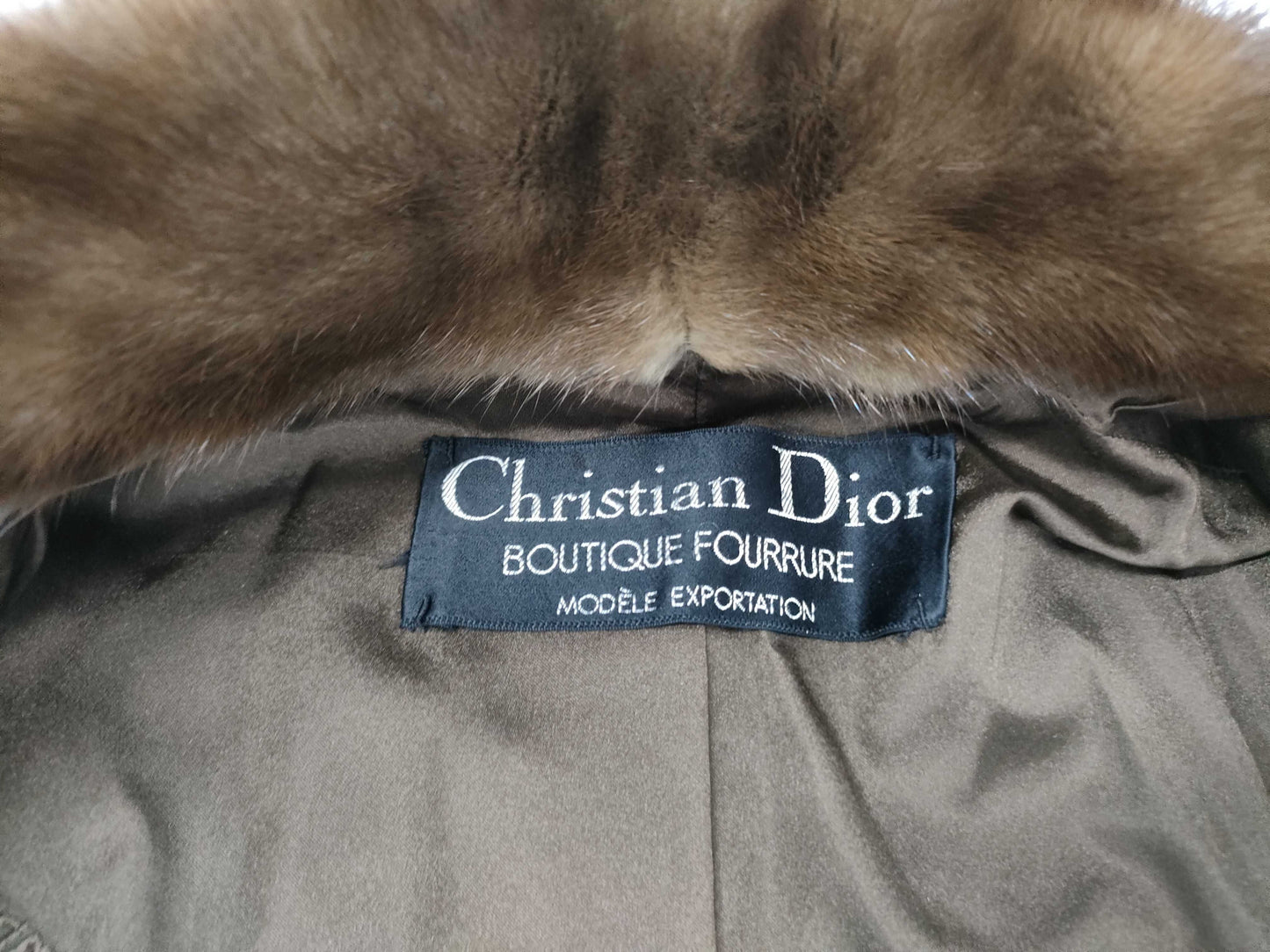 Dior fur coat coat