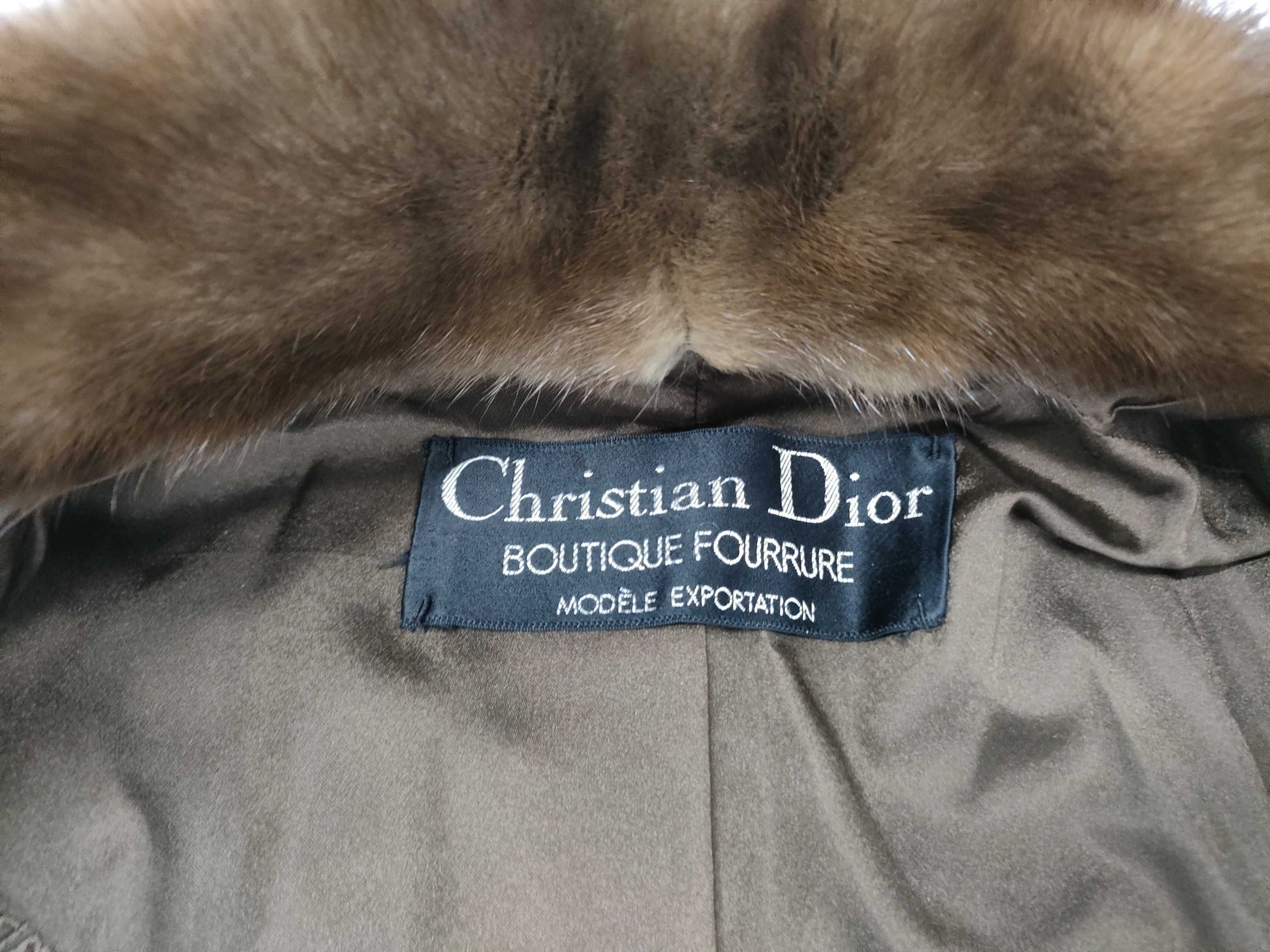 Dior fur coat coat