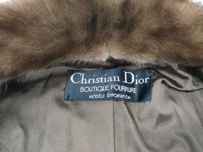Dior fur coat coat