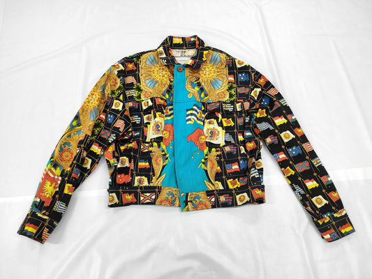 Versace patterned shirt jacket