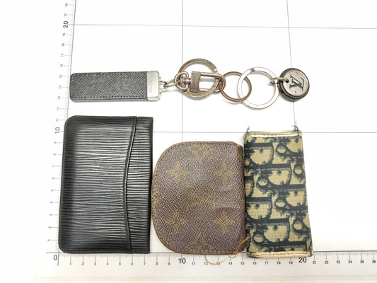 LOUIS VUITTON Monogram Epi/Taiga Accessories/DIOR Key Case Bundle