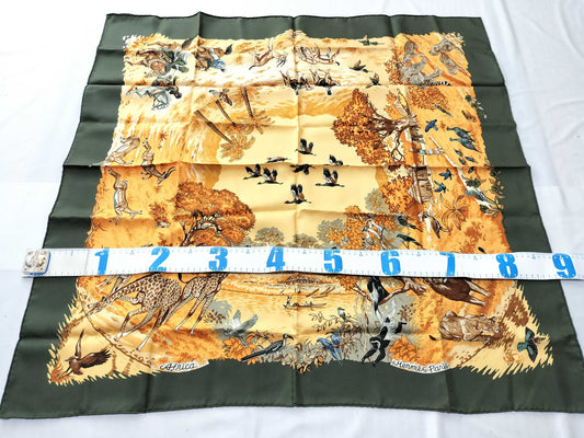 HERMES Carré 90/Africa/Scarf with tag