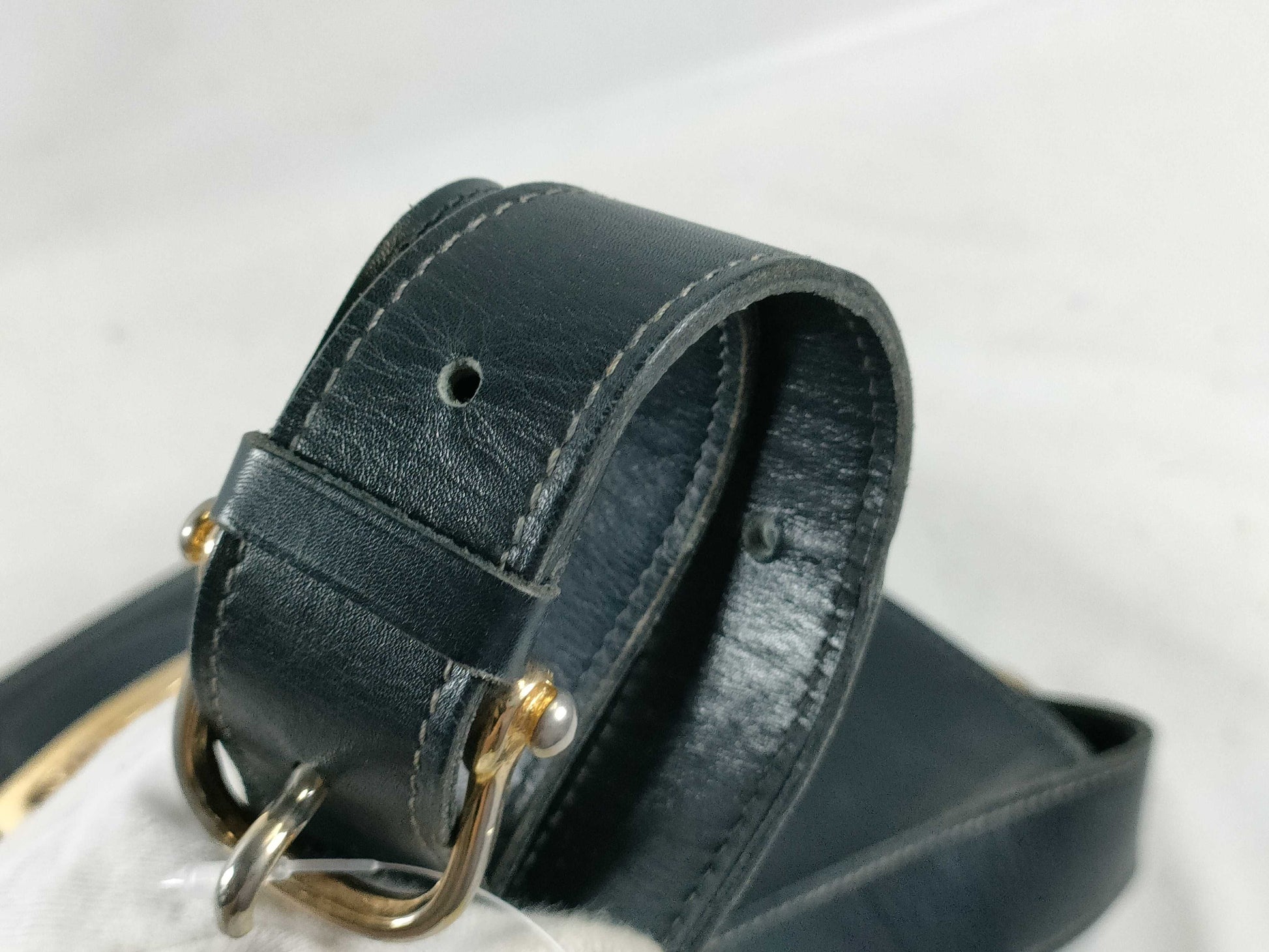CELINE Carriage Shoulder Bag, Leather, Black, Shoulder Bag