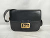 CELINE Carriage Shoulder Bag, Leather, Black, Shoulder Bag