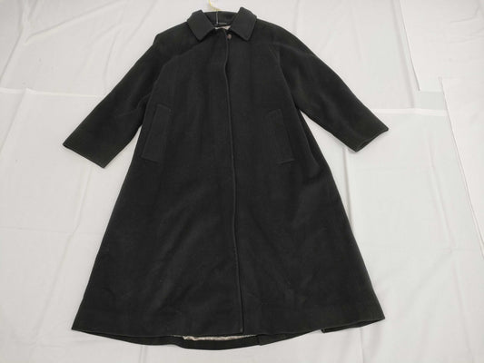 BURBERRY Long Coat, Cashmere, Embroidered Lining