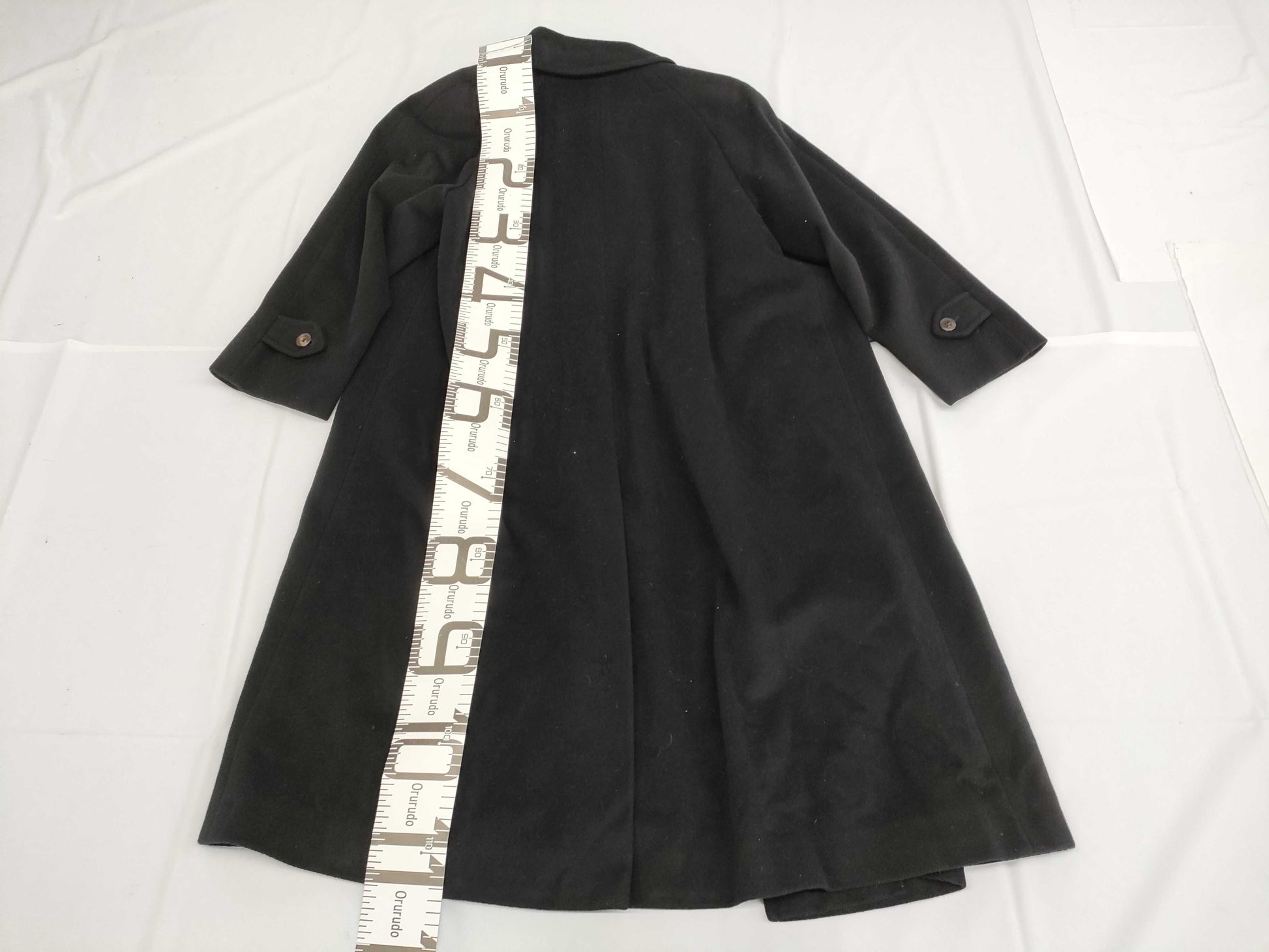 BURBERRY Long Coat, Cashmere, Embroidered Lining