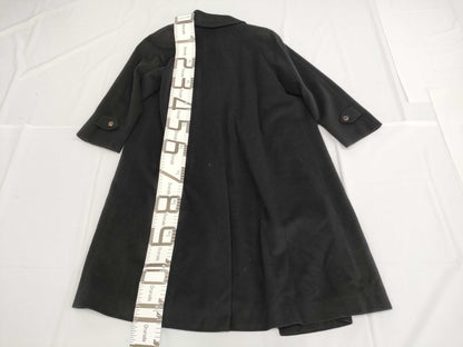 BURBERRY Long Coat, Cashmere, Embroidered Lining