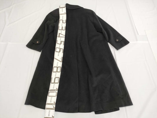 BURBERRY Long Coat, Cashmere, Embroidered Lining