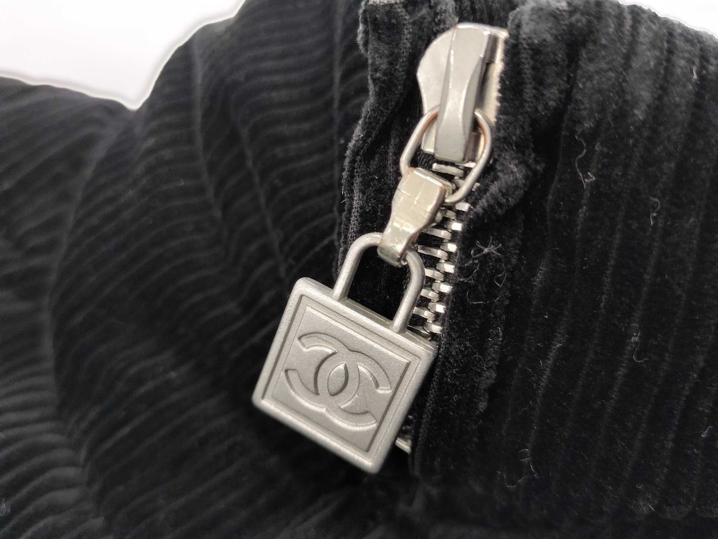 CHANEL Sports Zip-Up Outerwear Black Jacket