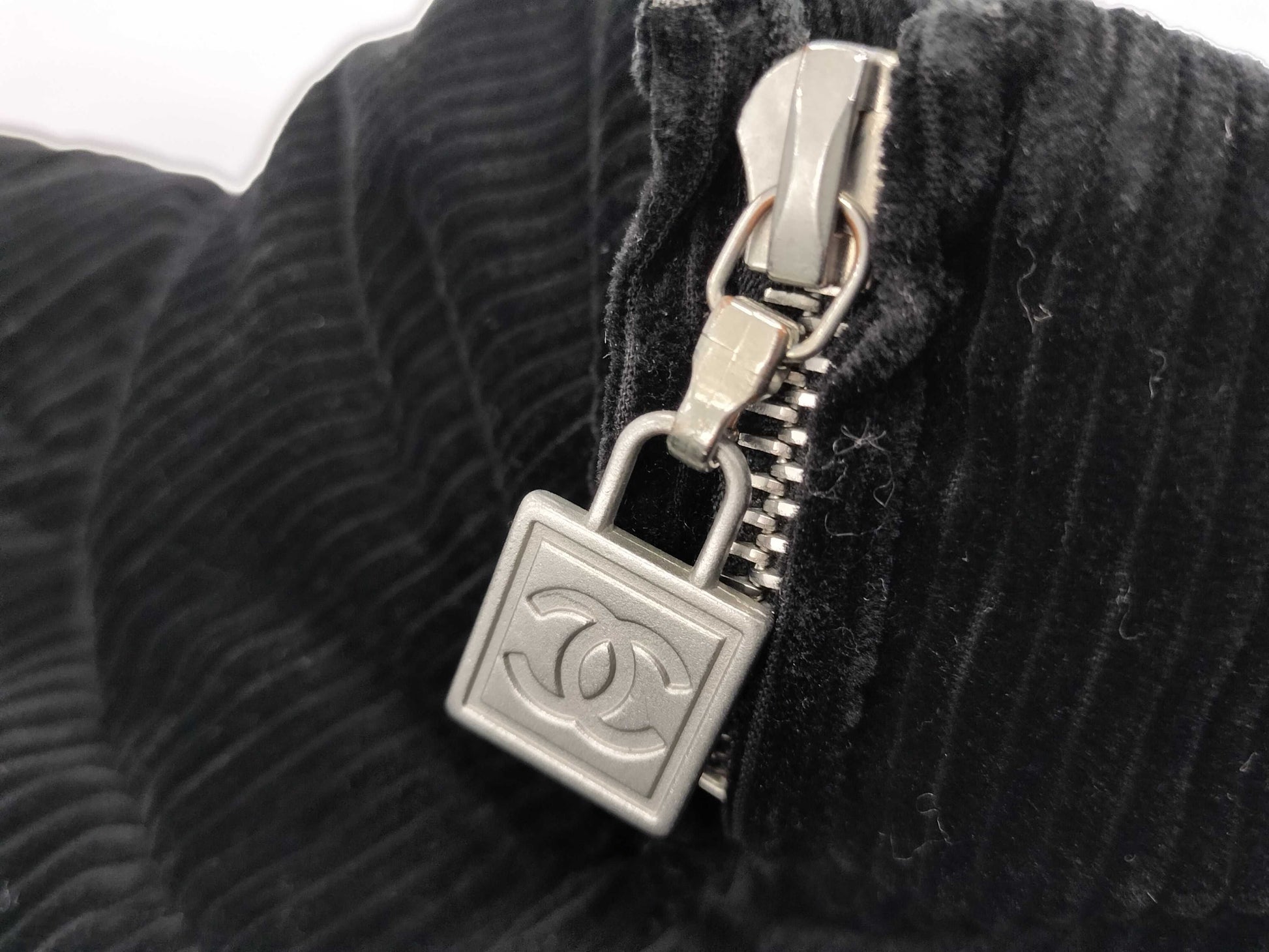 CHANEL Sports Zip-Up Outerwear Black Jacket