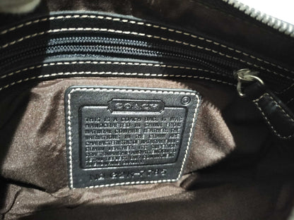 COACH 7785 Leather Mini Handbag in Black