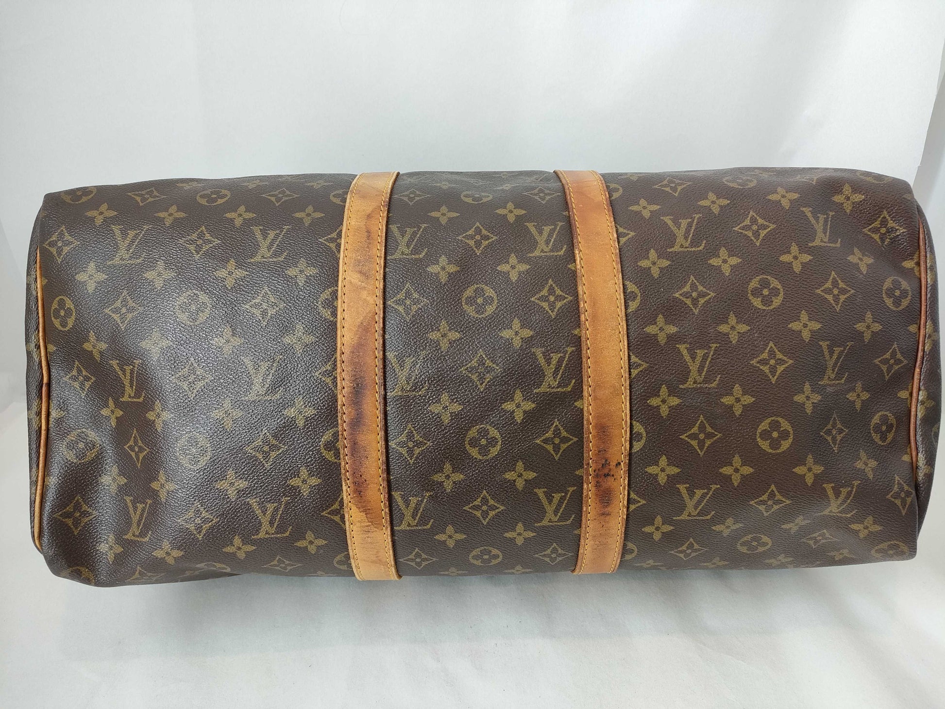 LOUIS VUITTON RFID verification failed. 832SD Monogram Keepall 50 Boston Bag.